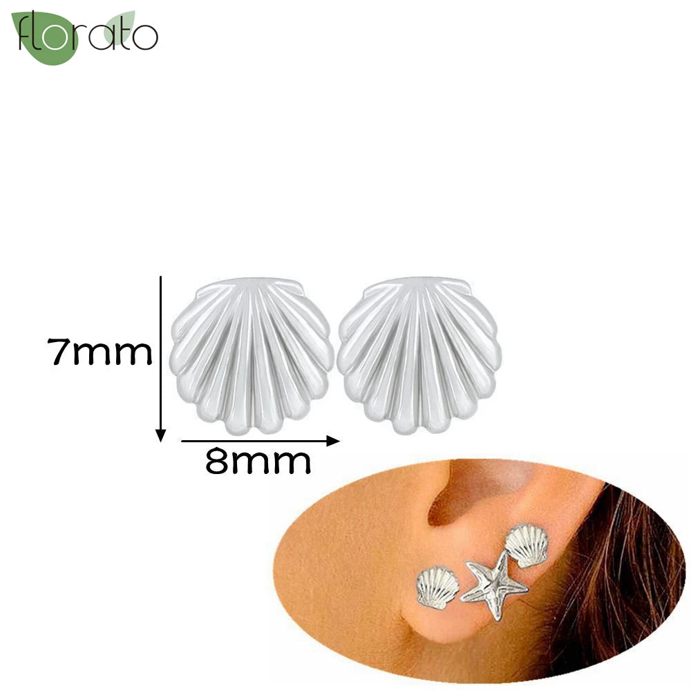 925 Silver Needle Exquisite Zircon Small Earrings Fashion Stud Earrings for Women Anti Allergy Cartilage Puncture Jewelry Gift