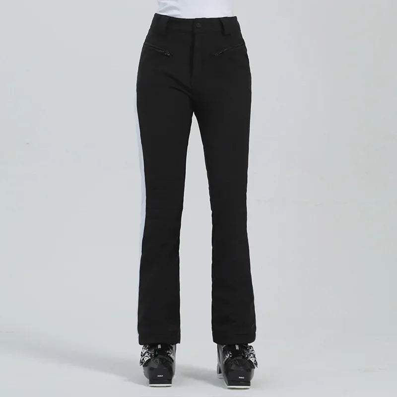 Winter Women Ski Pants 2025 New High Elasticity Warm Skiing Trousers Outdoor Windproof Waterproof Sports Snowboarding Pants