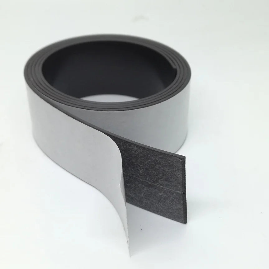 5 10Meters/LOT Fridge Rubber Magnets Strip Width 10/15/20/30mm Thickness 1mm With Self Adhesive Flexible Magnetic Tape