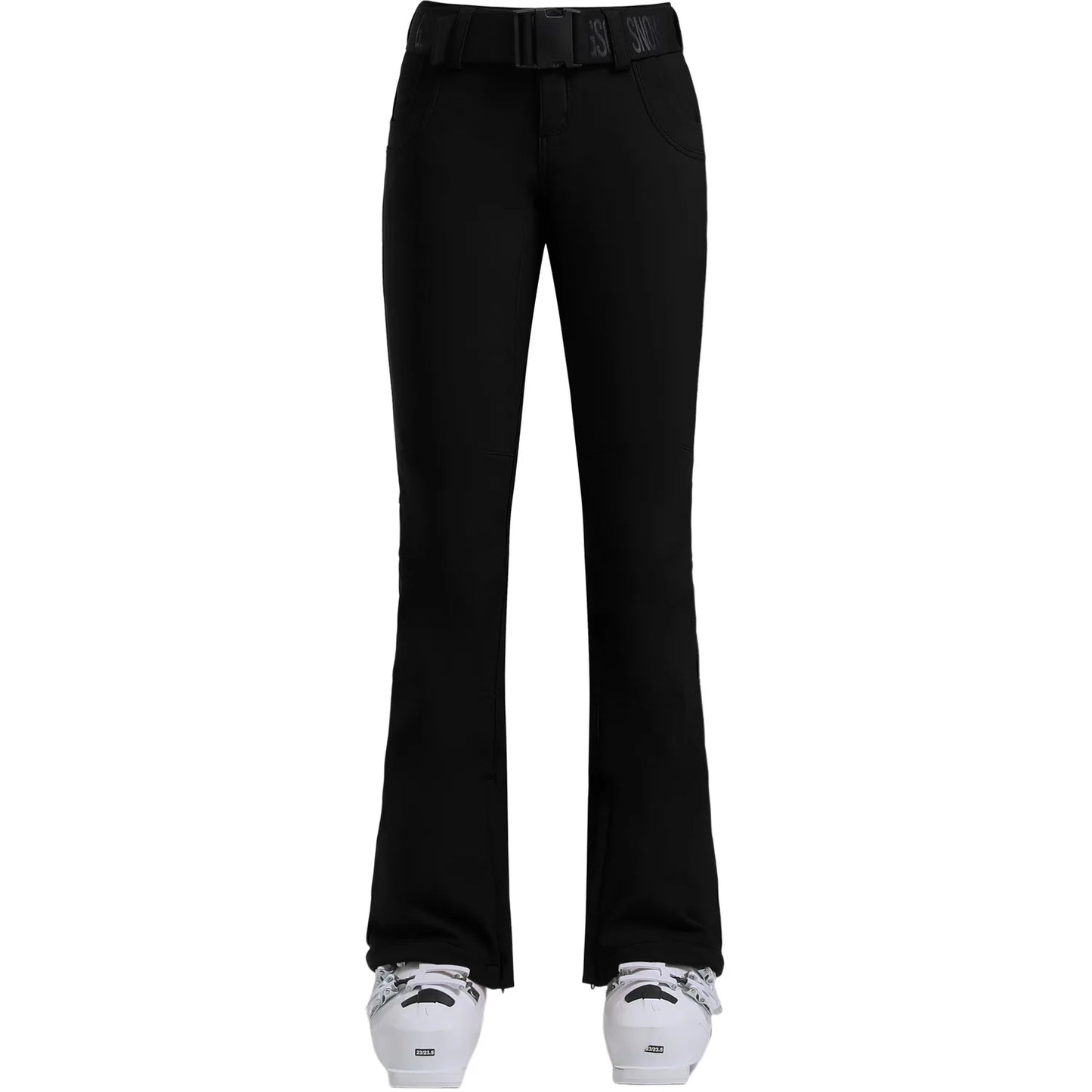 New Women's Skiing Pants Stretch Slim-fit Dual-layer Insulated Professional Windproof Waterproof Breathable Solid Color Ski Pant