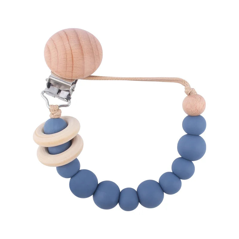 Premium Silicone Pacifier Clip - Anti-Drop Baby Soother Chain