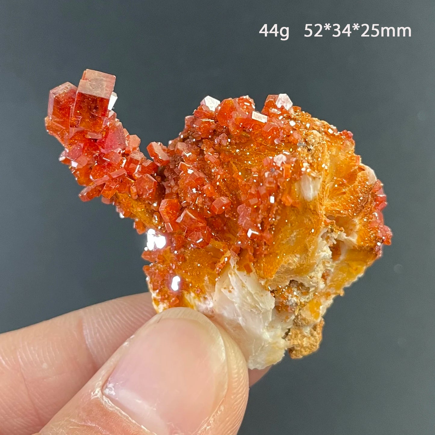 Natural Stone Vanadinite Crystal Mineral Specimen Quartz Cluster Raw Rock Decoration Rough Polished Healing