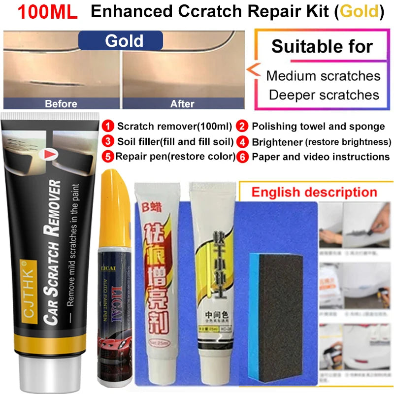 Professional Car Scratch Remover - Paint Repair Polishing Compound Wax