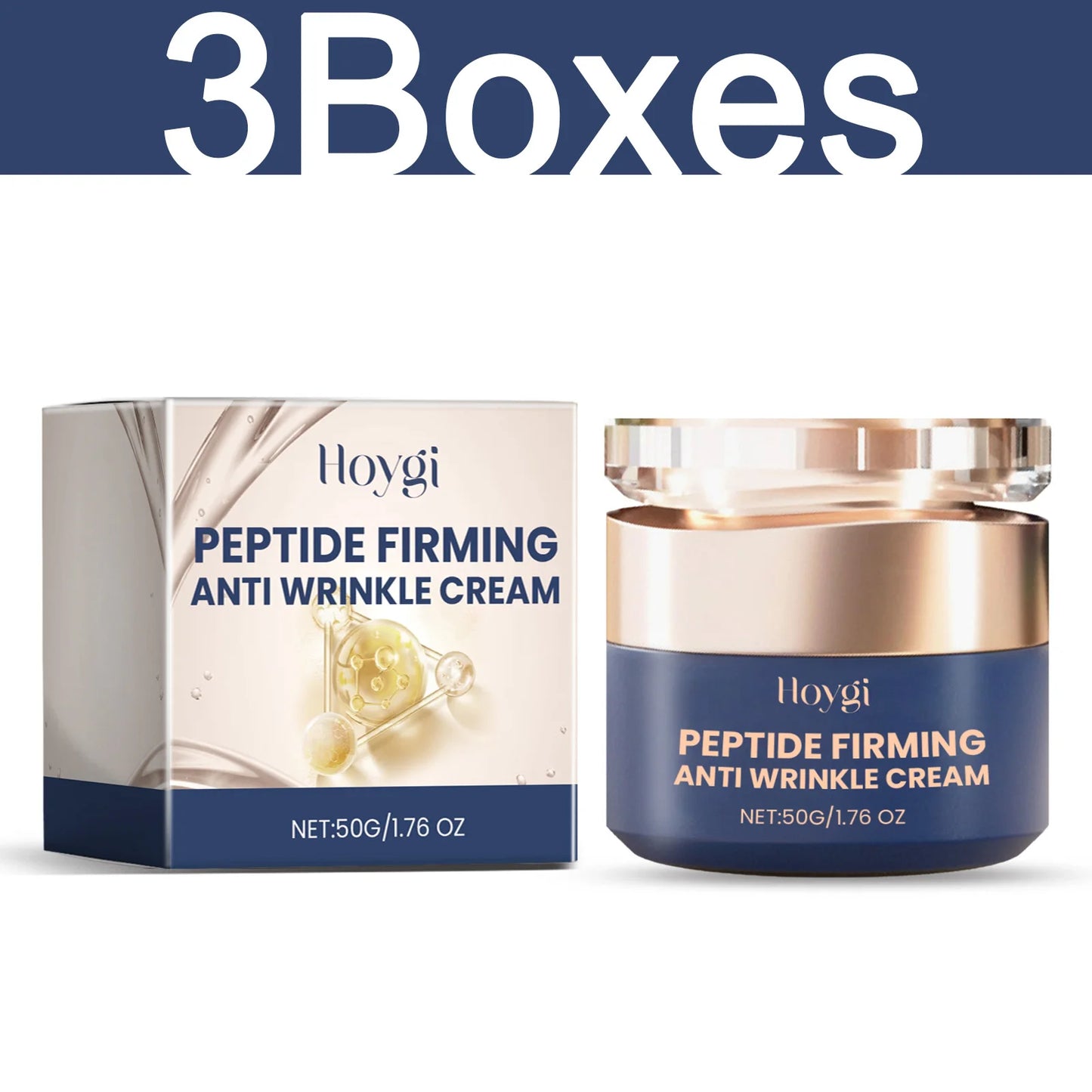 HOYGI Polypeptide Firming Cream Instant Anti Wrinkle Lasting Moisturizing Fading Fine Lines Lifting Revitalizing Face Skin Care