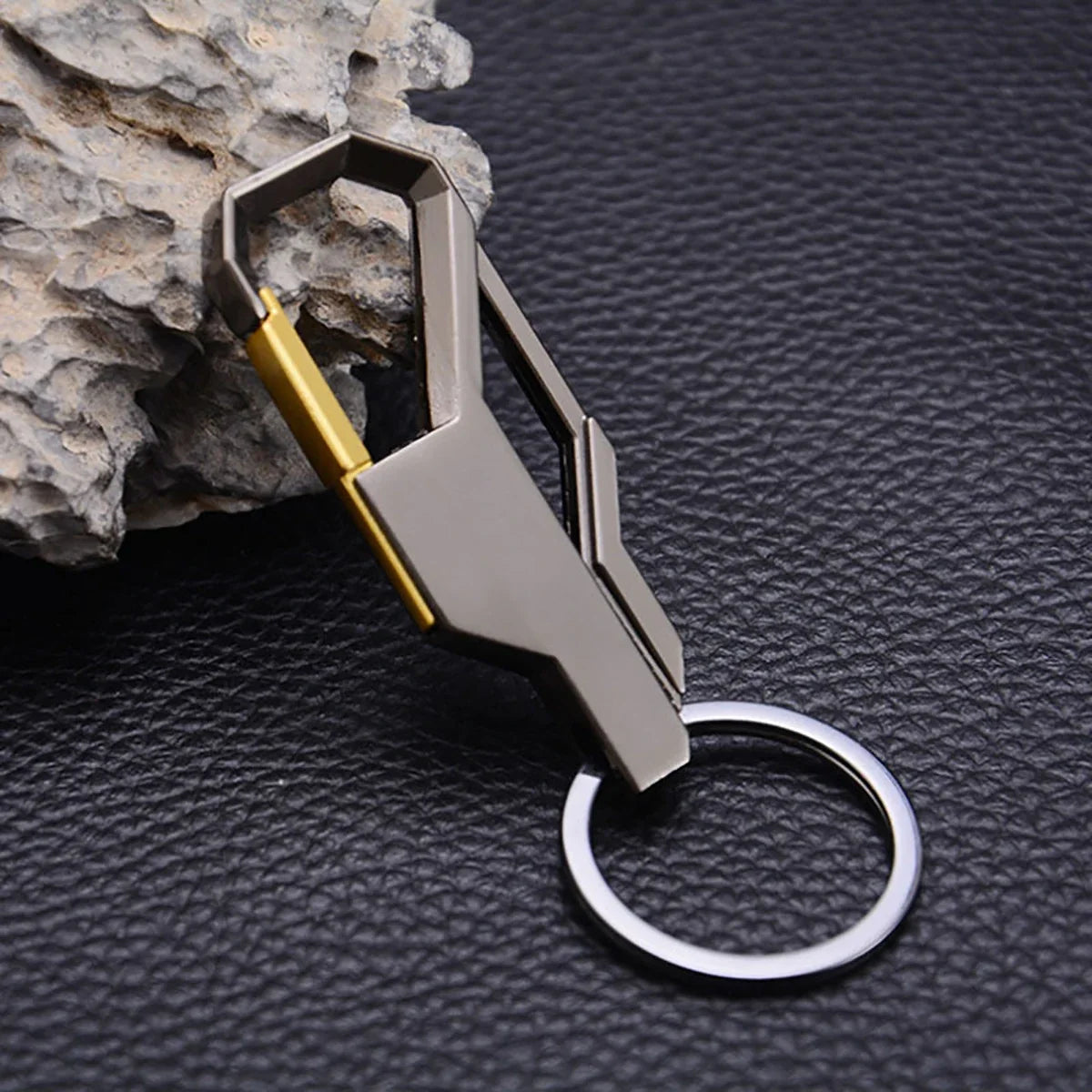 3 Color Key Chain Key Ring Silver Color Metal Inlay Keychain for Classic Men Car Key Chain Romantic Gift for Man Women