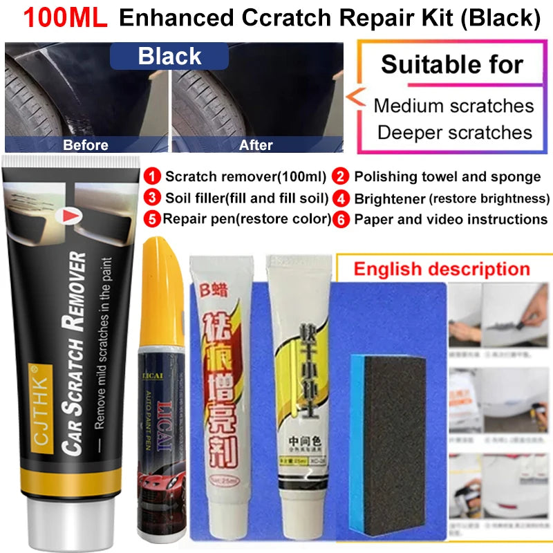 Professional Car Scratch Remover - Paint Repair Polishing Compound Wax