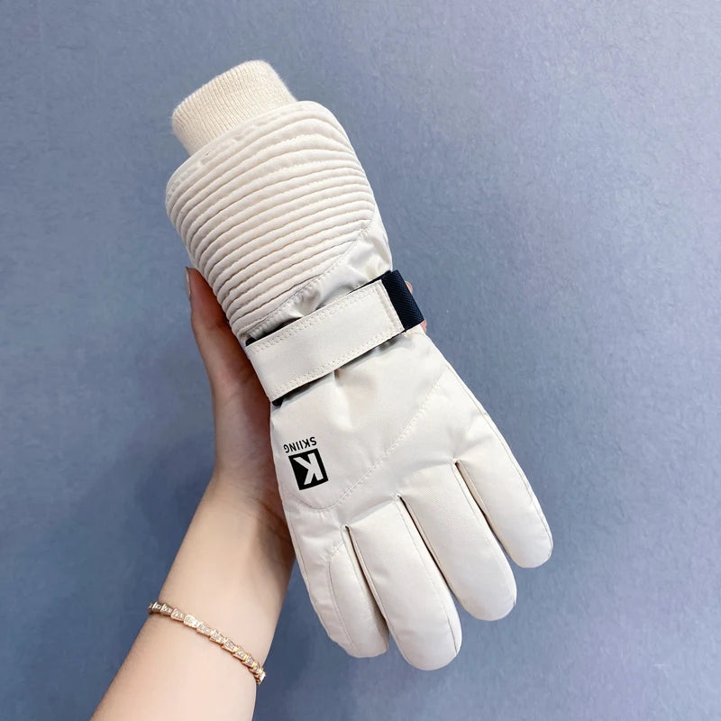Winter men's and women's warm gloves, waterproof and skin friendly touch screen, suitable for cycling and skiing