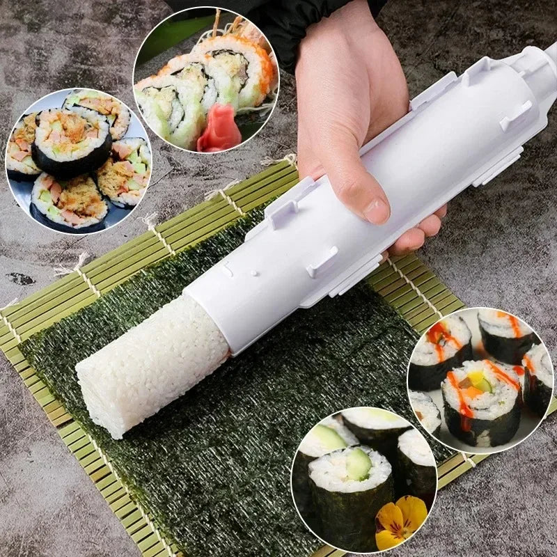DIY Sushi Maker - Japanese Rice Roll Bazooka Mold for Homemade Sushi
