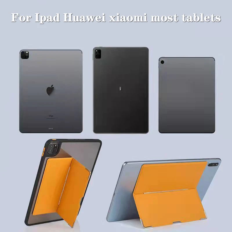 Universal Fold Case Tablet Cover Ultra Slim Case Tablet Shell Foldable Stand Smart Back Case for iPad Ultra Slim Hold Protective