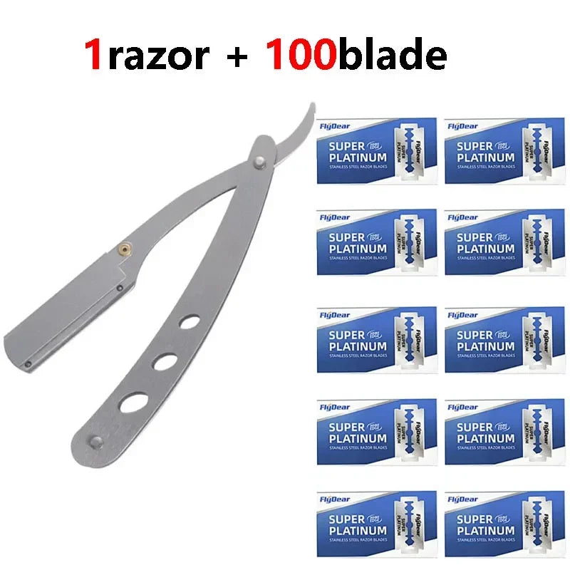 Shaver  Barber Edge Stainless Steel Razor Men Professional Manual Shaver StraightFolding Shaving Shave With Blade
