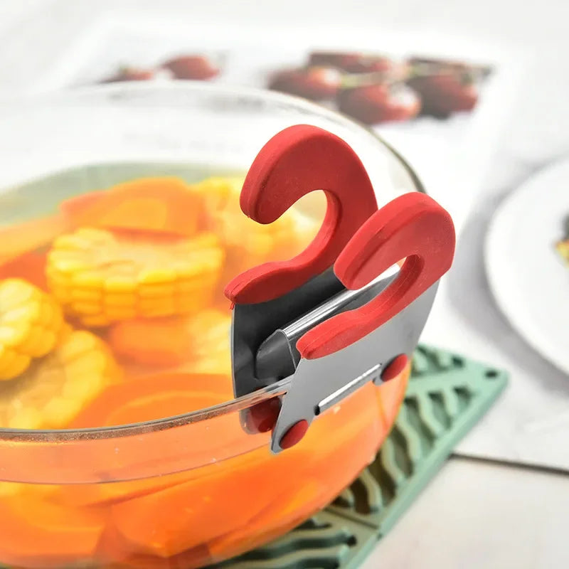 Silicone Pot Spoon Holder - Anti-Scald Clip Rest for Kitchen Utensils