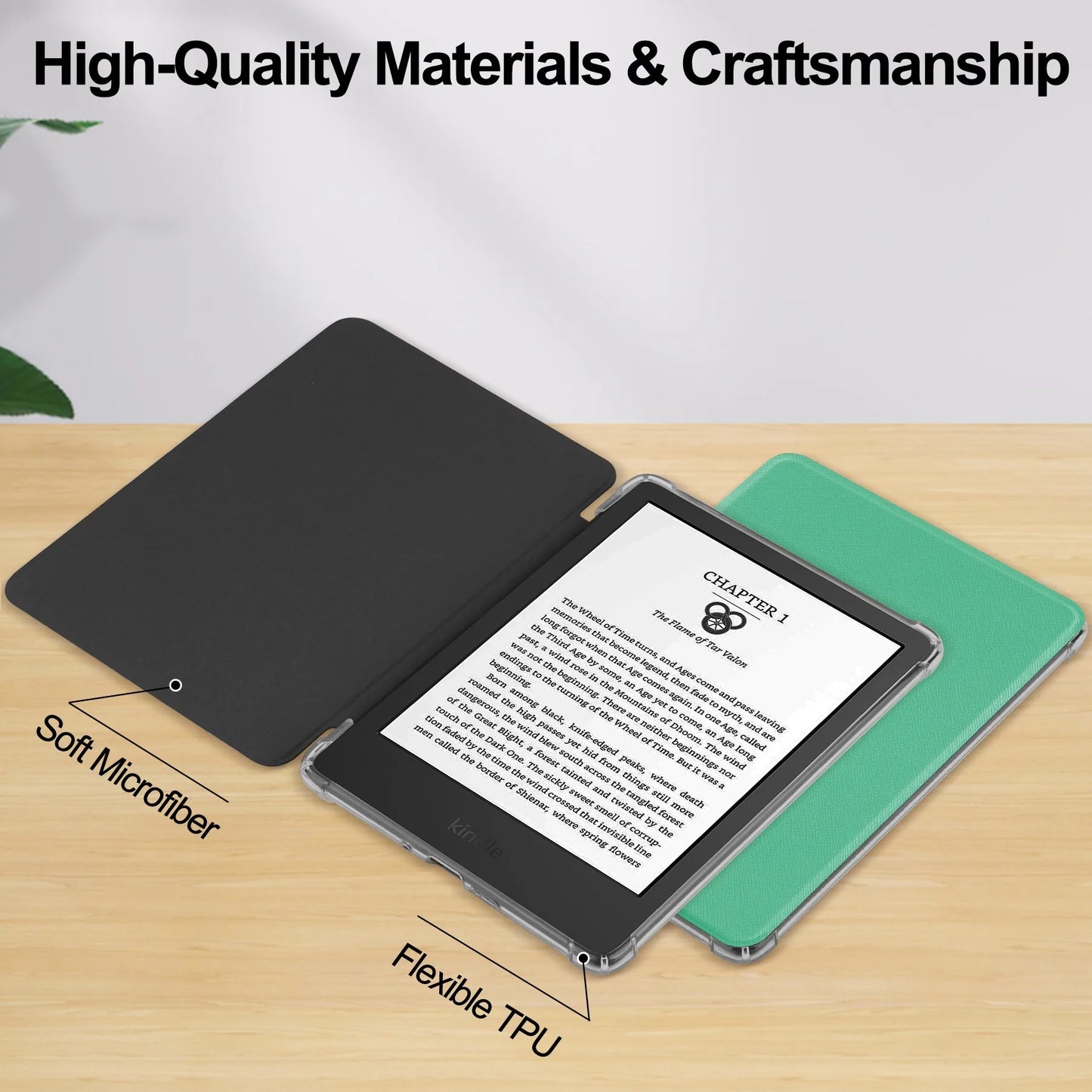 For Kindle Paperwhite 2024 (12th Gen) Case 7 inch eReader Transparent Soft TPU Cover For Kindle Paperwhite 5 11th Generation 6"