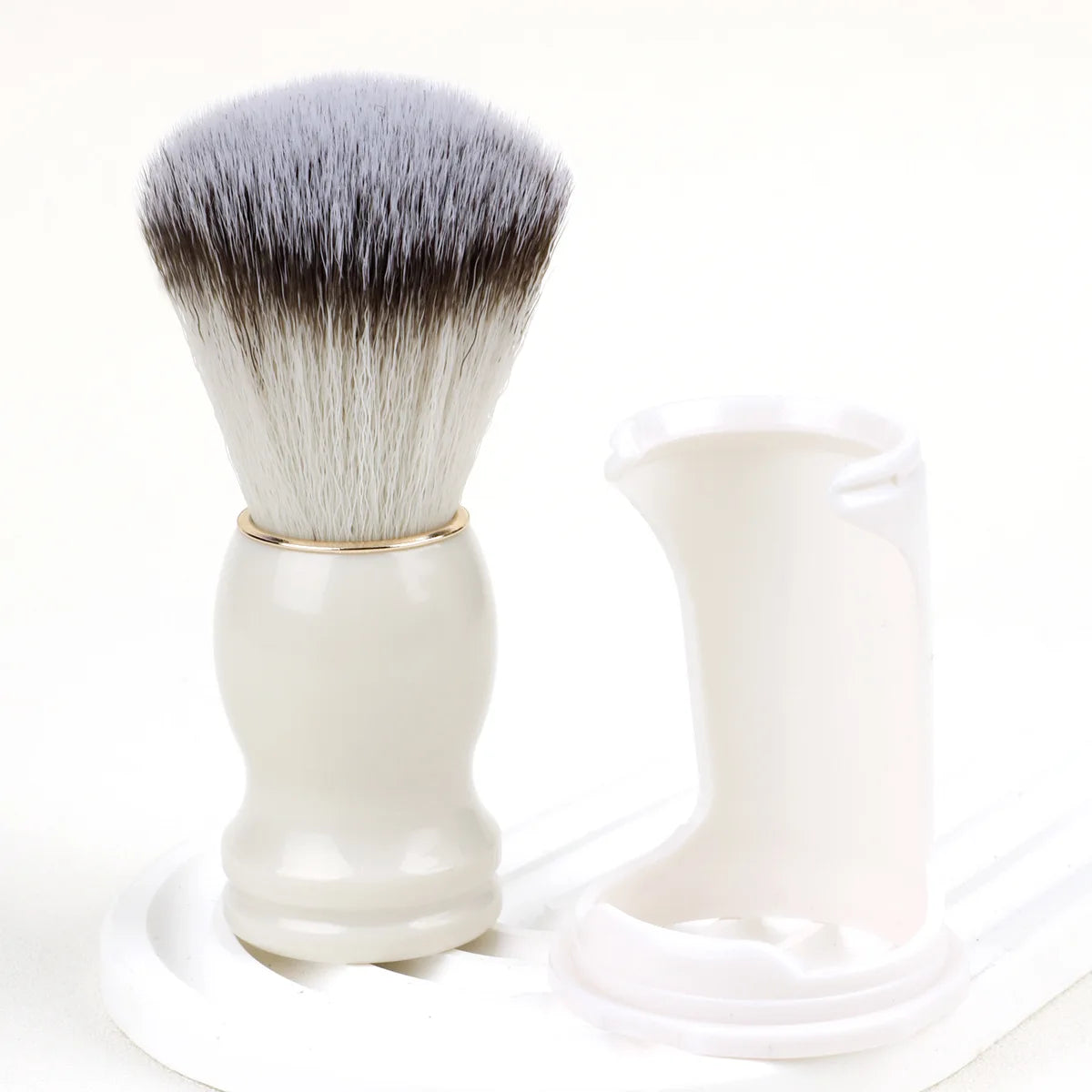 Professional Shaving Brush Boar Bristle & Wood Handle | Men's Grooming Kit,Barber Lather Tool, Facial Cleansing for Shaving Soap