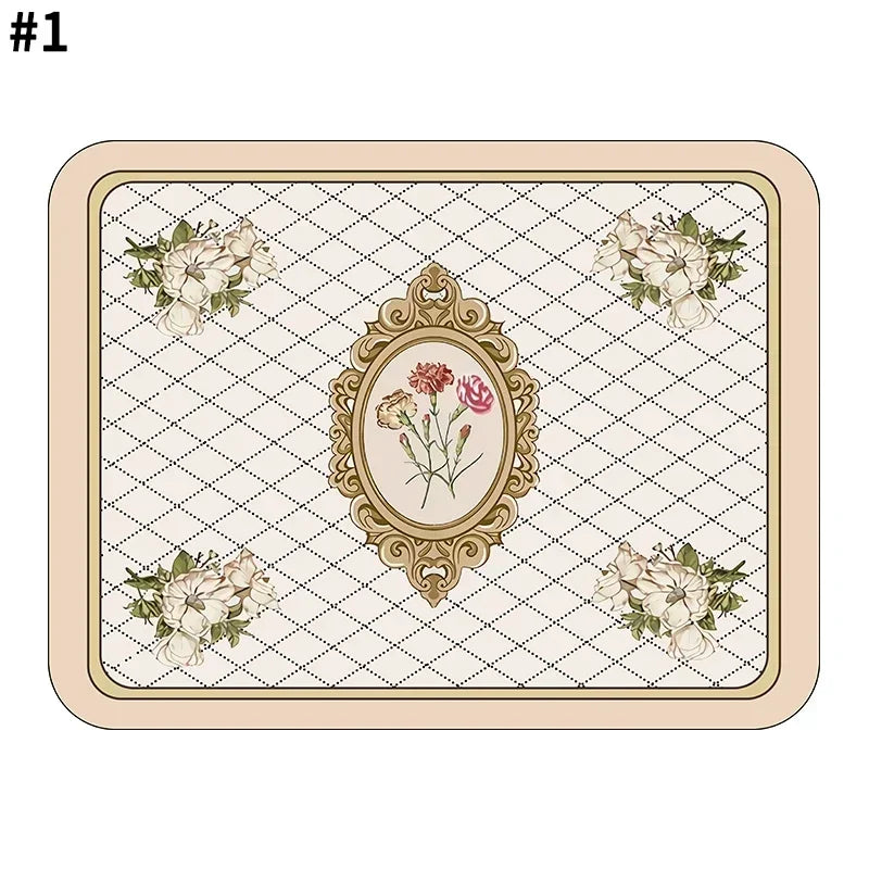 Super Absorbent Dish Drying Mat - Quick Dry Kitchen Draining Pad