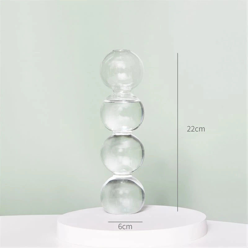 Modern Glass Candleholder Nordic Home Decor Clear Glass Candle Holder Candlelight Home Decoration Ornaments Candel Holder