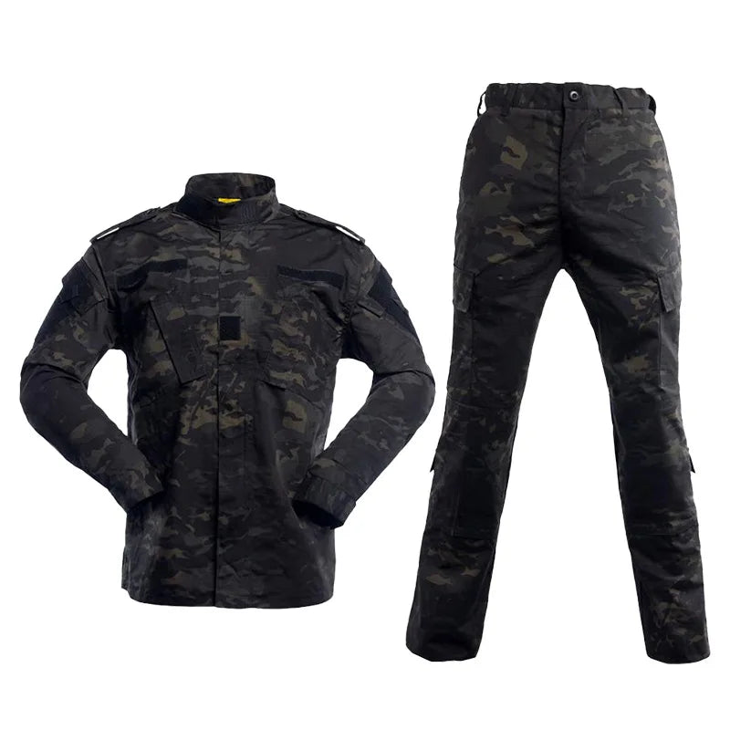 Second Generation 3 Color Grid ACU Series Outdoors Uniform Colete Tactico Militar Suit Tactical Clothing For Men
