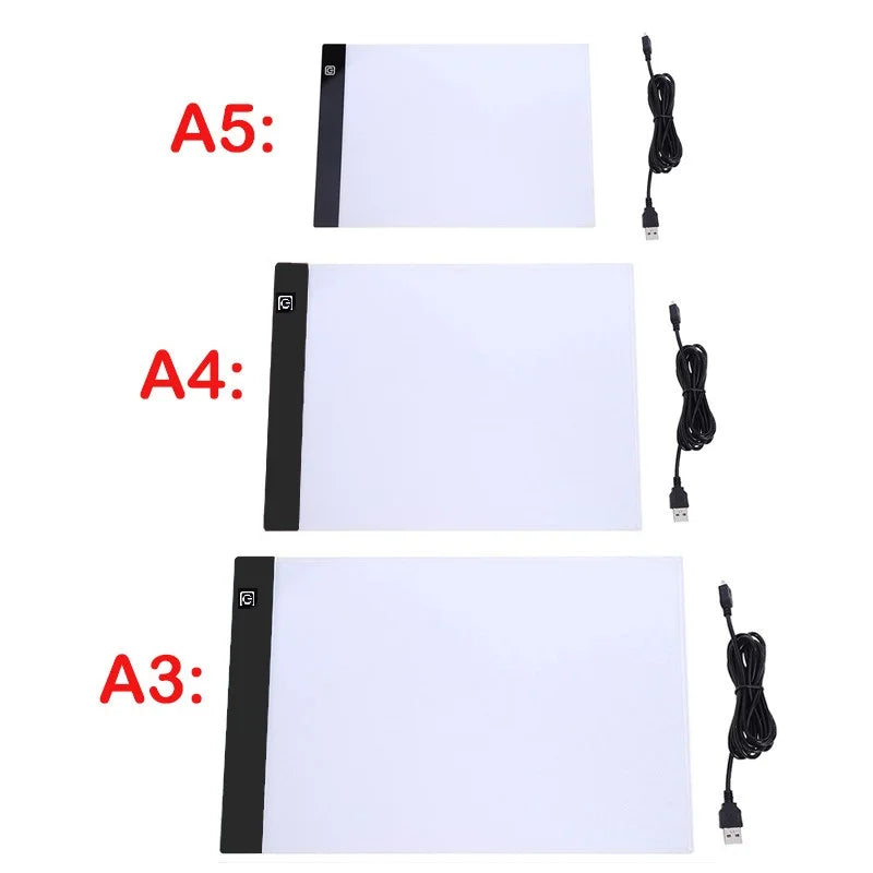 LED Light Pad for Tracing - A3/A4/A5 Dimmable Drawing Board with Eye Protection