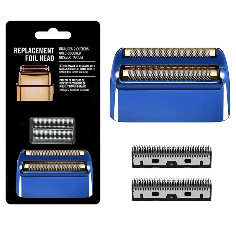 Replacement Head Foil & Cutters Blade Fit For BaBylissPRO Barberology FXFS2 Double Foil Electric Shaver ，For BaByliss Razor