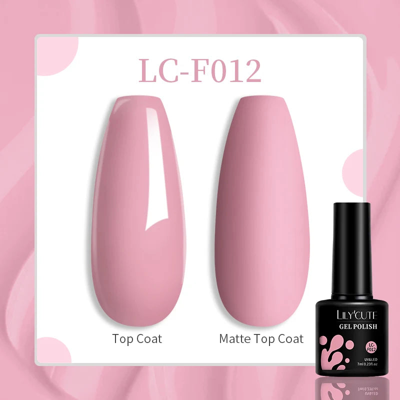 LILYCUTE Professional Gel Nail Polish - 7ml Long-Lasting UV/LED Nail Varnish