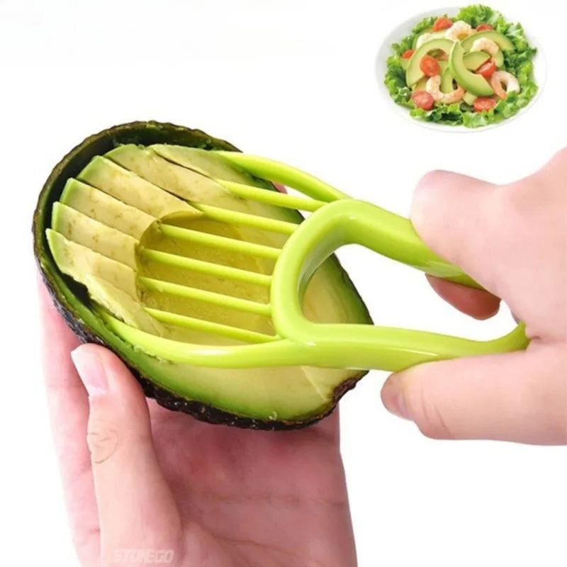 3-in-1 Avocado Slicer Tool - Multi-Function Fruit Peeler, Corer & Cutter