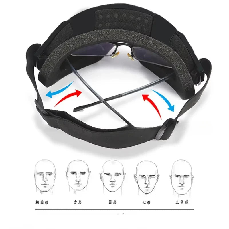 Skiing Goggles Windproof Cycling Motorcycle Goggles Winter Anti-Fog Snowboard Ski Glasses Ski Mask Tactical Goggle Sunglasses