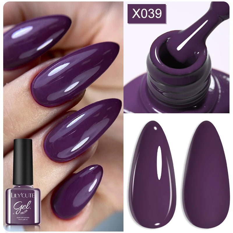 LILYCUTE Reflective Glitter Gel Nail Polish - 5ml Sparkling Liner