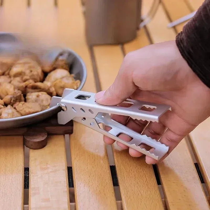 Outdoor  Pot Clips Anti-Scald Pan Bowl Gripper Hiking Cooking Picnic Barbecue Cookware Anti-hot Handle Holder Clip Clamp