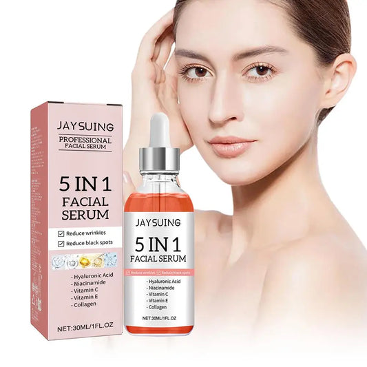 5-in-1 Anti-Aging Face Serum with Vitamin C & Hyaluronic Acid