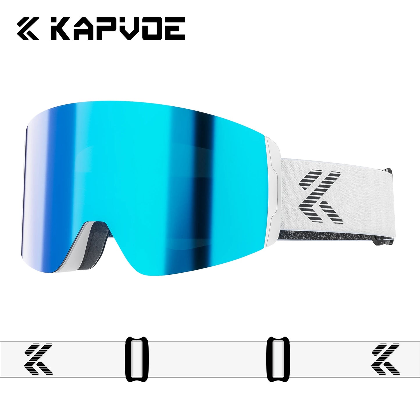 KAPVOE Photochromic Skiing Glasses Anti-fog Winter  for Men Women Outdoor Sports Glasses Racing Backcountry Skiing Snow Eyewear