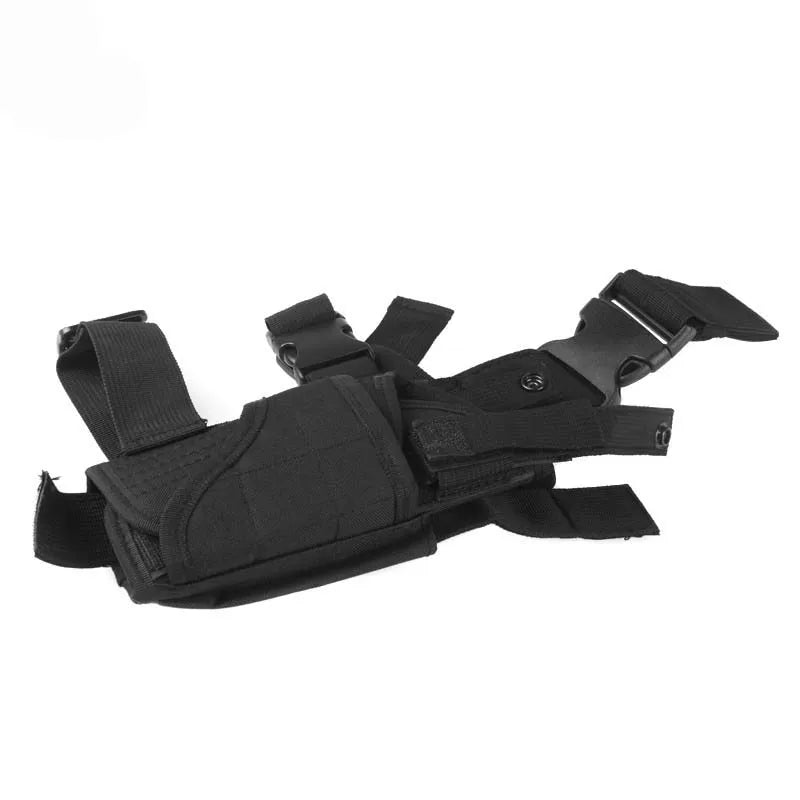 Universal left and right pistol holster tactical tornado leg style thigh holster hunting air gun General pistol clip bag