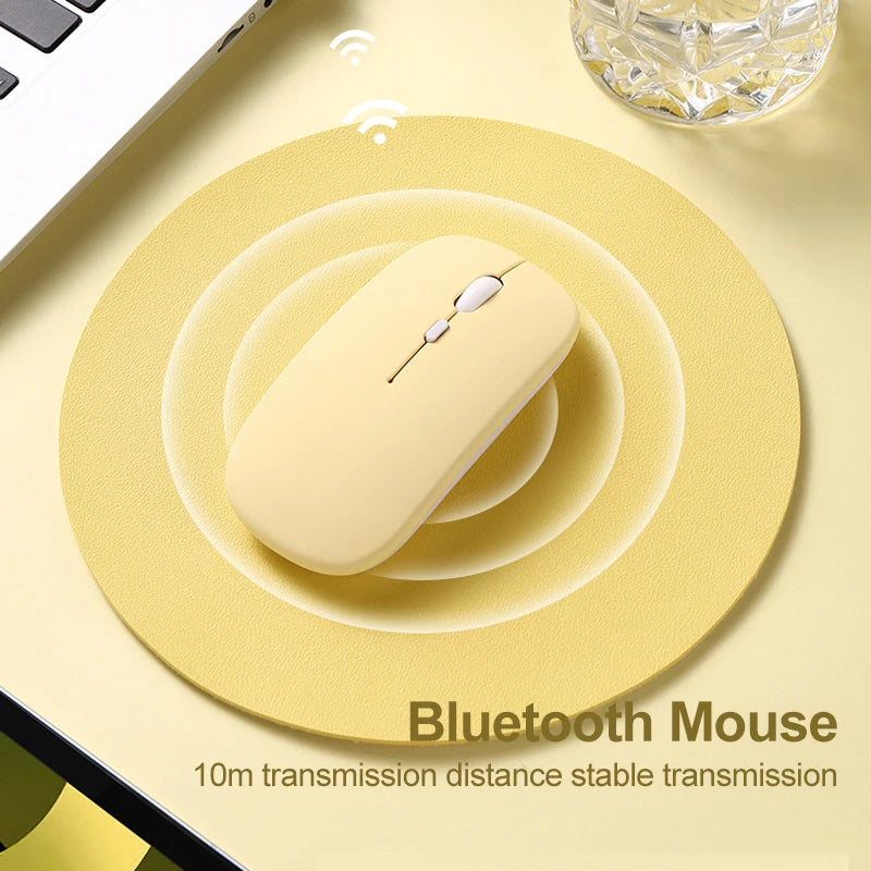 Wireless Bluetooth Mouse - Silent Ergonomic Design for Laptop, Tablet & Mobile