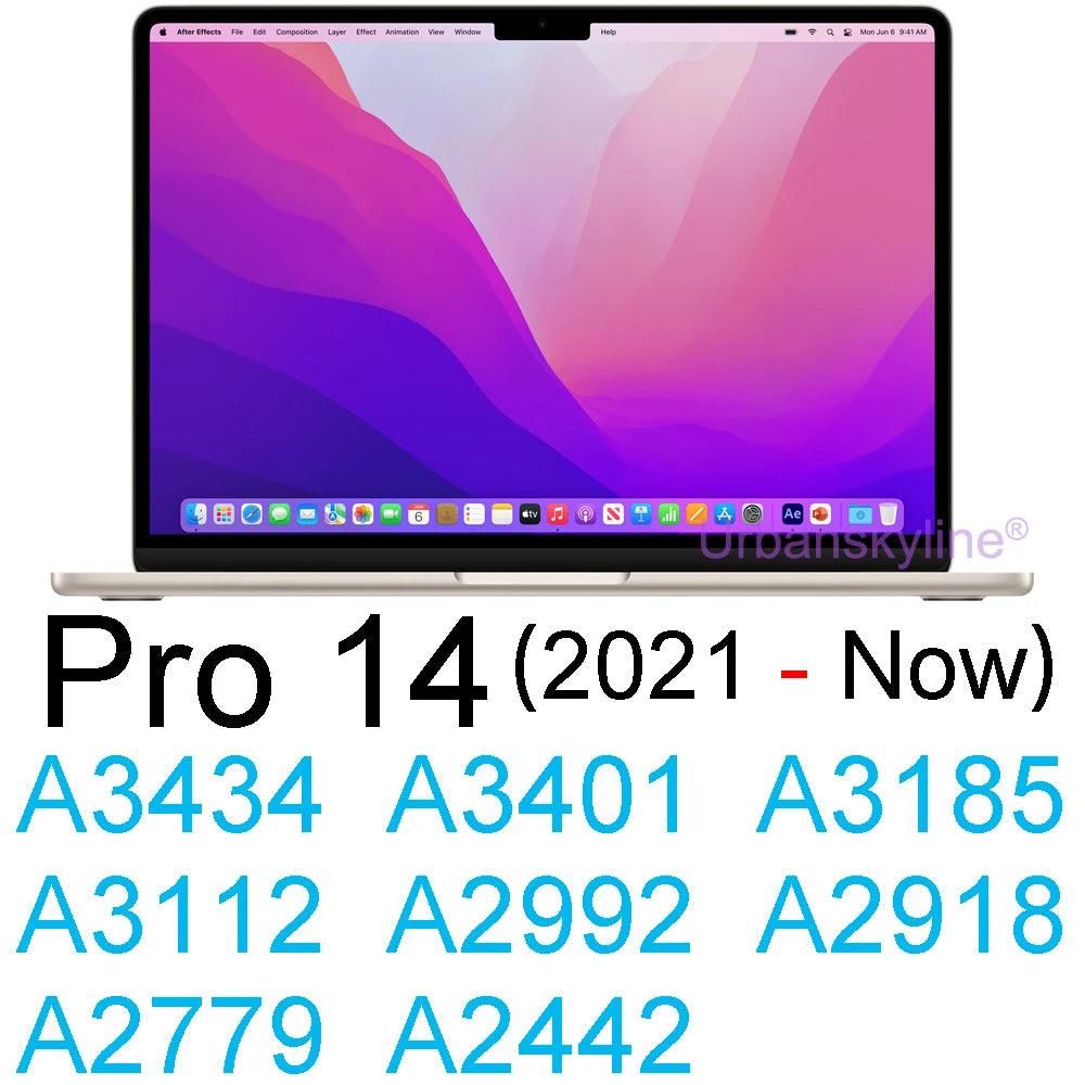 Screen Protector for MacBook Air 15 13 M4 Pro 14 M5 16 M3 M2 M1 Touch Bar ID 11 12 HD Skin Film Guard Cover 13.6 A3241 A3240