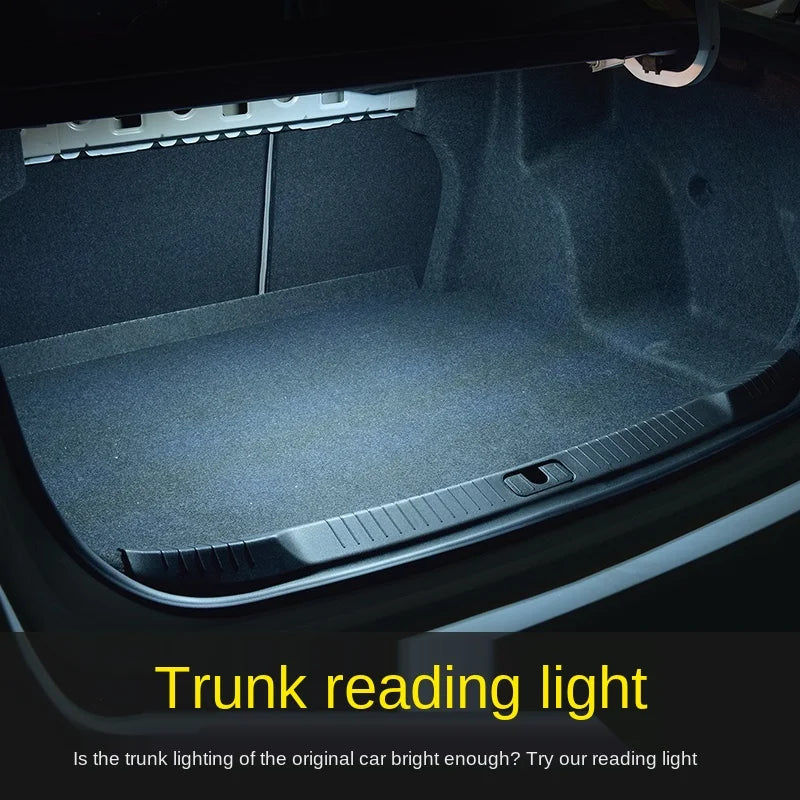 Premium 10 LED Car Ceiling Light - USB Rechargeable Magnetic Dome Lamp