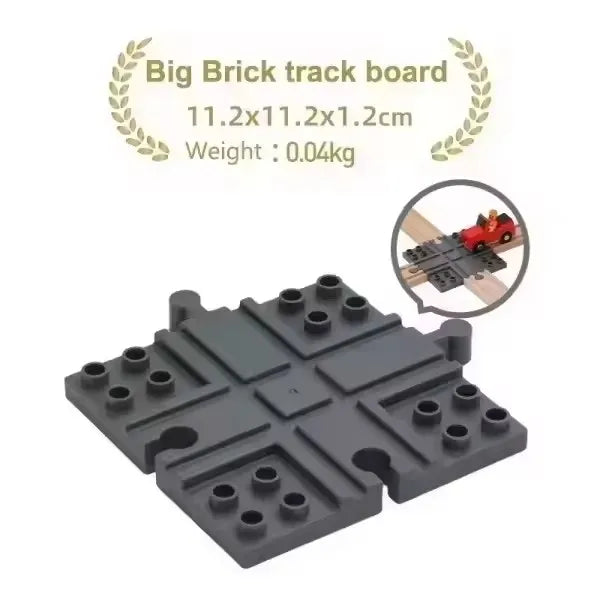 Kids Railway Toys Wooden Train Track Accessories Universal Plastic Blocks Clips Connectors Adapters fit for Brand Wooden Tracks