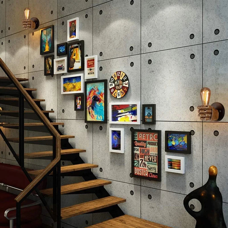 Premium Nordic Retro Fist Wall Lamp - Resin Hand Sconce Fixture