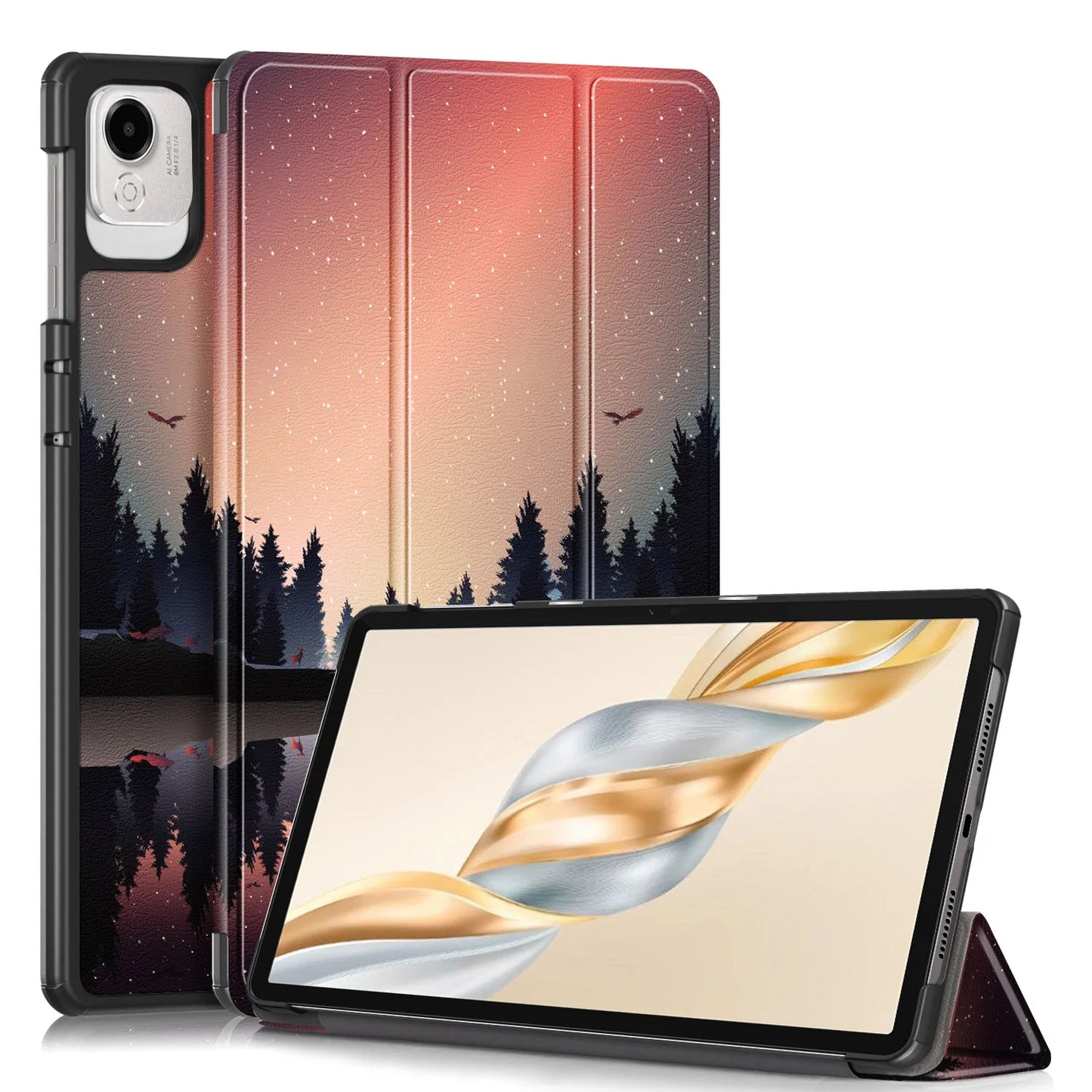 Case For Honor Pad X9A Cover 11.5 inch Tri-Folding Magnetic PU Hard Back Stand Shell For Huawei Honor Pad X9A 2025 Case Funda