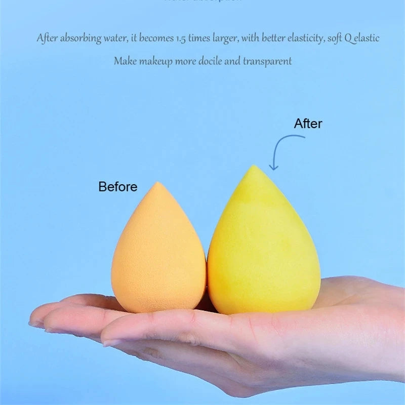 7Pcs/Set Makeup Sponge Set, Suitable for Liquid BB Cream Powder Application, Makeup Egg Dry Wet Dual-use Powder Puff