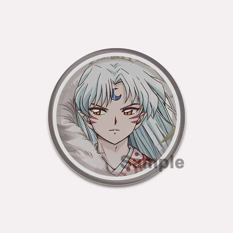 Comic Brooches about Sesshomaru and Rin,Cosplay Cartoon Badge Handmade Cute Enamel Pins for Backpack Clothes Collar Accessories