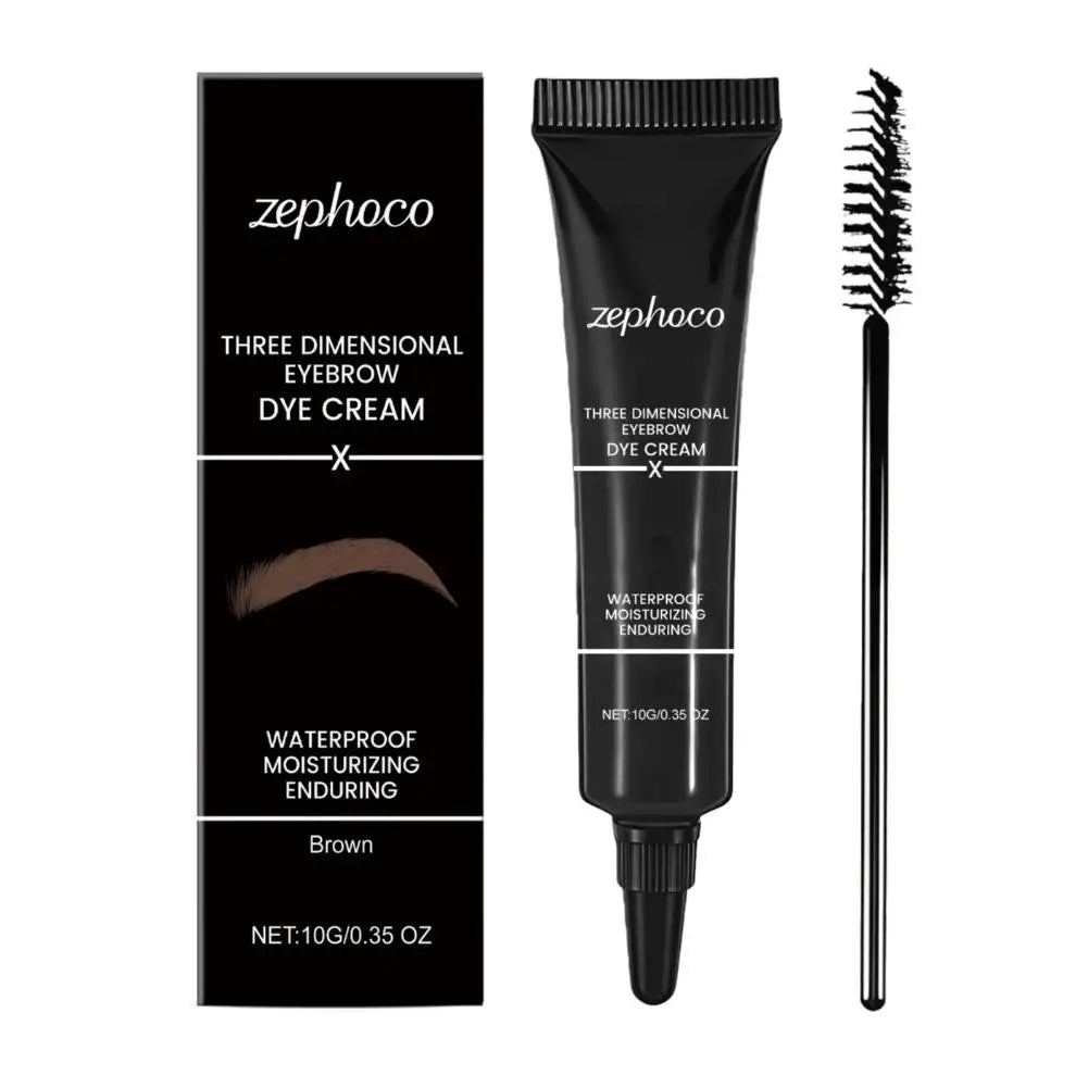 10g 3D Eyebrow Dyeing Cream Lasting Natural  Shape Smooth Waterproof Multi-functional Black Brown Gold Modification Eyebrow Blam