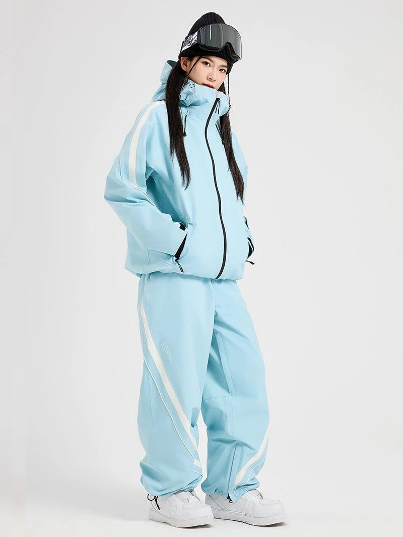 RAWRWAR 2025 Unisex 3-Layer Alpine Ski Suit - Waterproof & Windproof with Thermal-Lock Technology for Freeride & Powder Snow