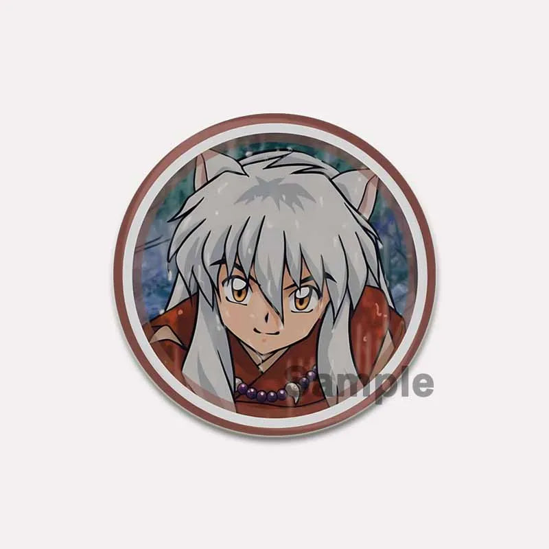 Comic Brooches about Sesshomaru and Rin,Cosplay Cartoon Badge Handmade Cute Enamel Pins for Backpack Clothes Collar Accessories
