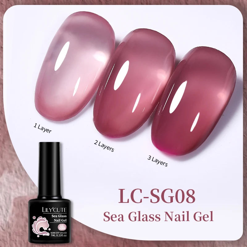 LILYCUTE Professional Gel Nail Polish - 7ml Long-Lasting UV/LED Nail Varnish