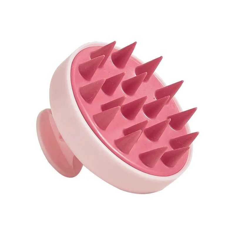 Silicone Scalp Massage Brush - Shampoo Applicator & Body Exfoliator for Spa-Quality Hair Care