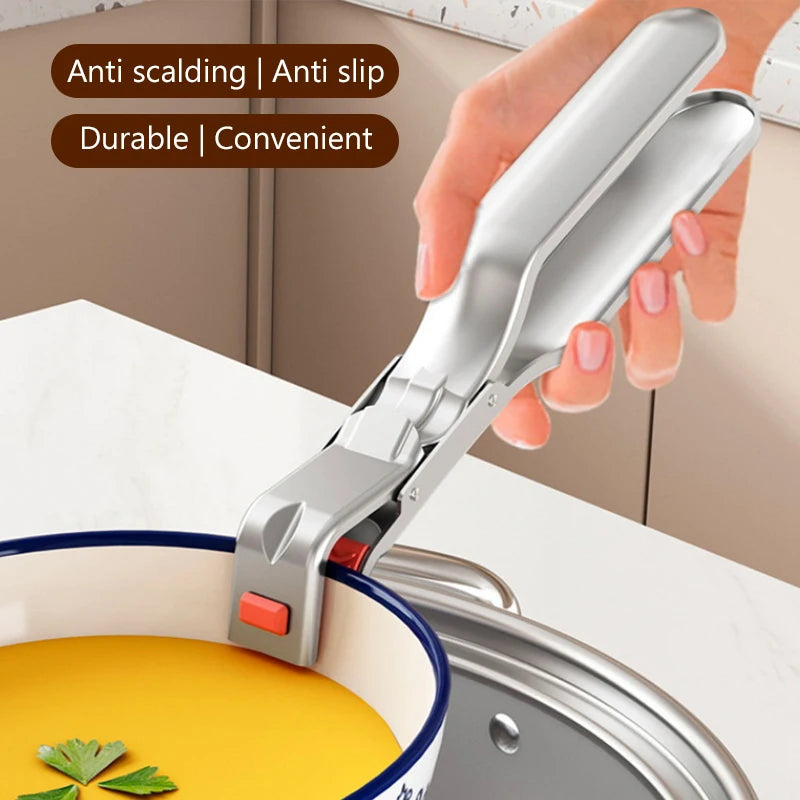 Anti-scalding Clip Hot Bowl Holder Dish Clamp Pot Pan Gripper Clip Hot Dish Plate Bowl Lifter Retriever Tongs Kitchen Supplies