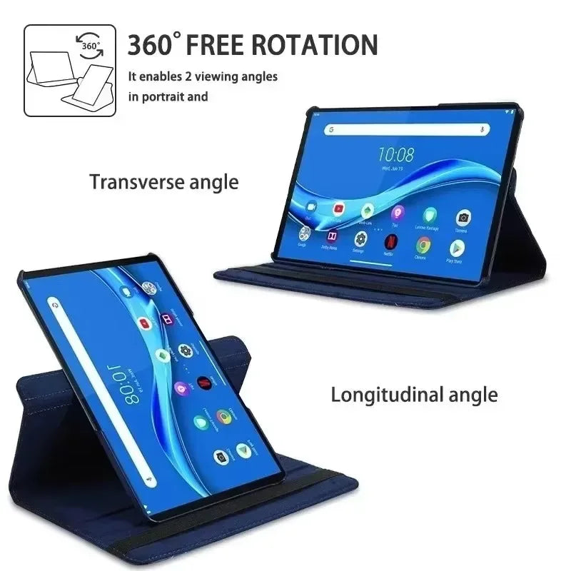 For Lenovo Xiaoxin Pad Pro 12.7inch 2025 360 Degree Smart Leather Rotating Tablet Cases Funda For Tab P12 12.7" 2023 Coque Cover