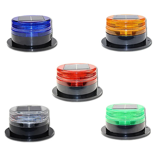 Solar LED Magnetic Warning Light Car Truck Vehicle Strobe Beacon Flashlight Emergency Signal Night Sensor Flashing