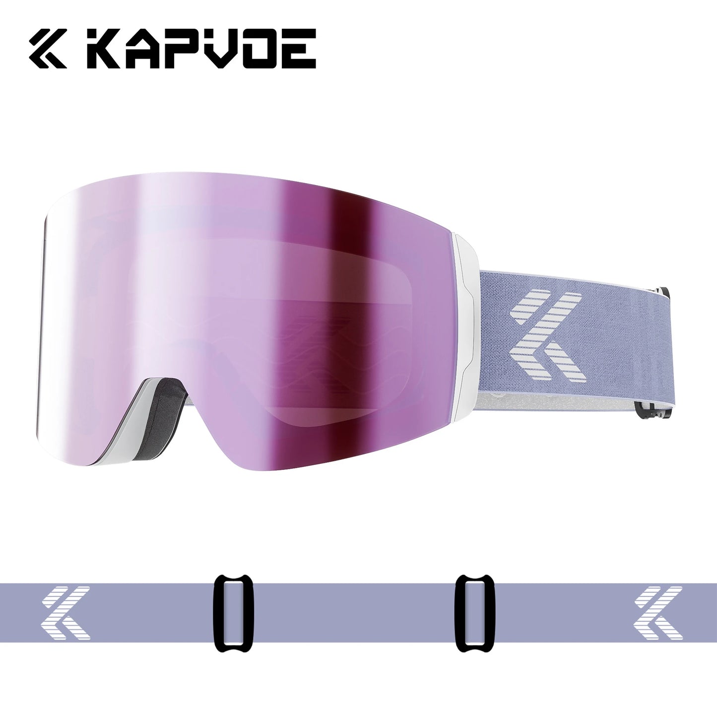 KAPVOE Photochromic Skiing Glasses Anti-fog Winter  for Men Women Outdoor Sports Glasses Racing Backcountry Skiing Snow Eyewear
