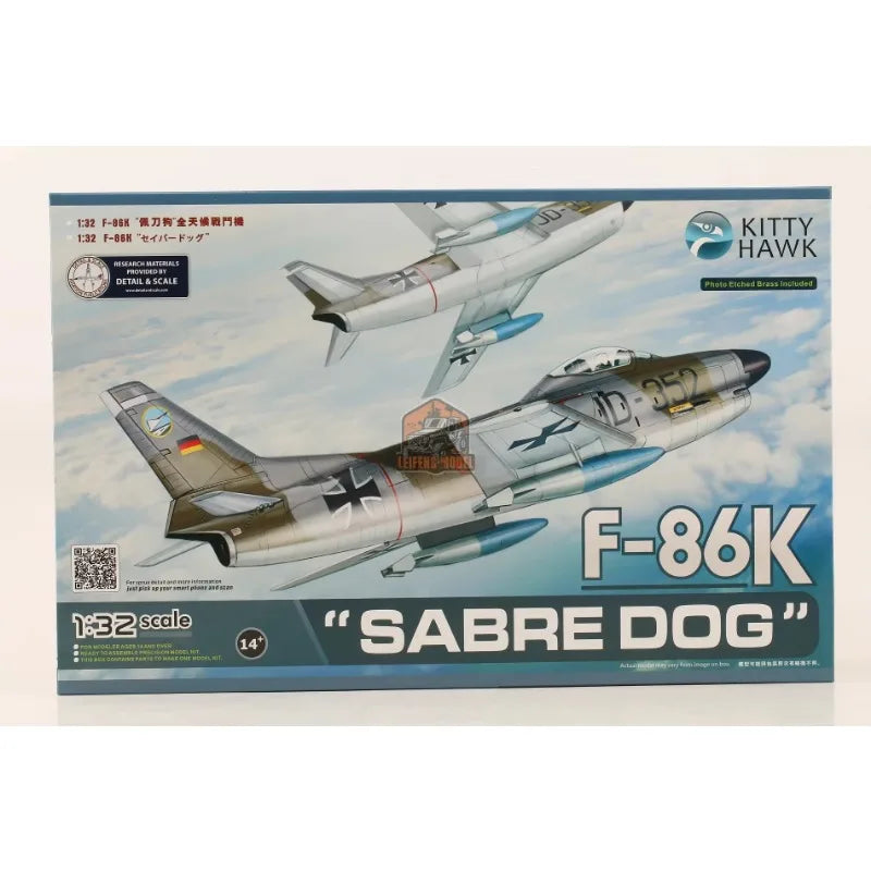 Kitty Hawk KH32008 1/32 F-86K "Sabre Dog" NEW Assembly Model