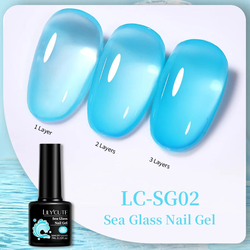 LILYCUTE Professional Gel Nail Polish - 7ml Long-Lasting UV/LED Nail Varnish