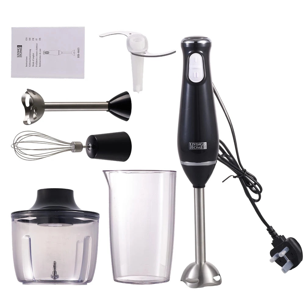 KOMORE 800W 4-in-1 Hand Blender Set